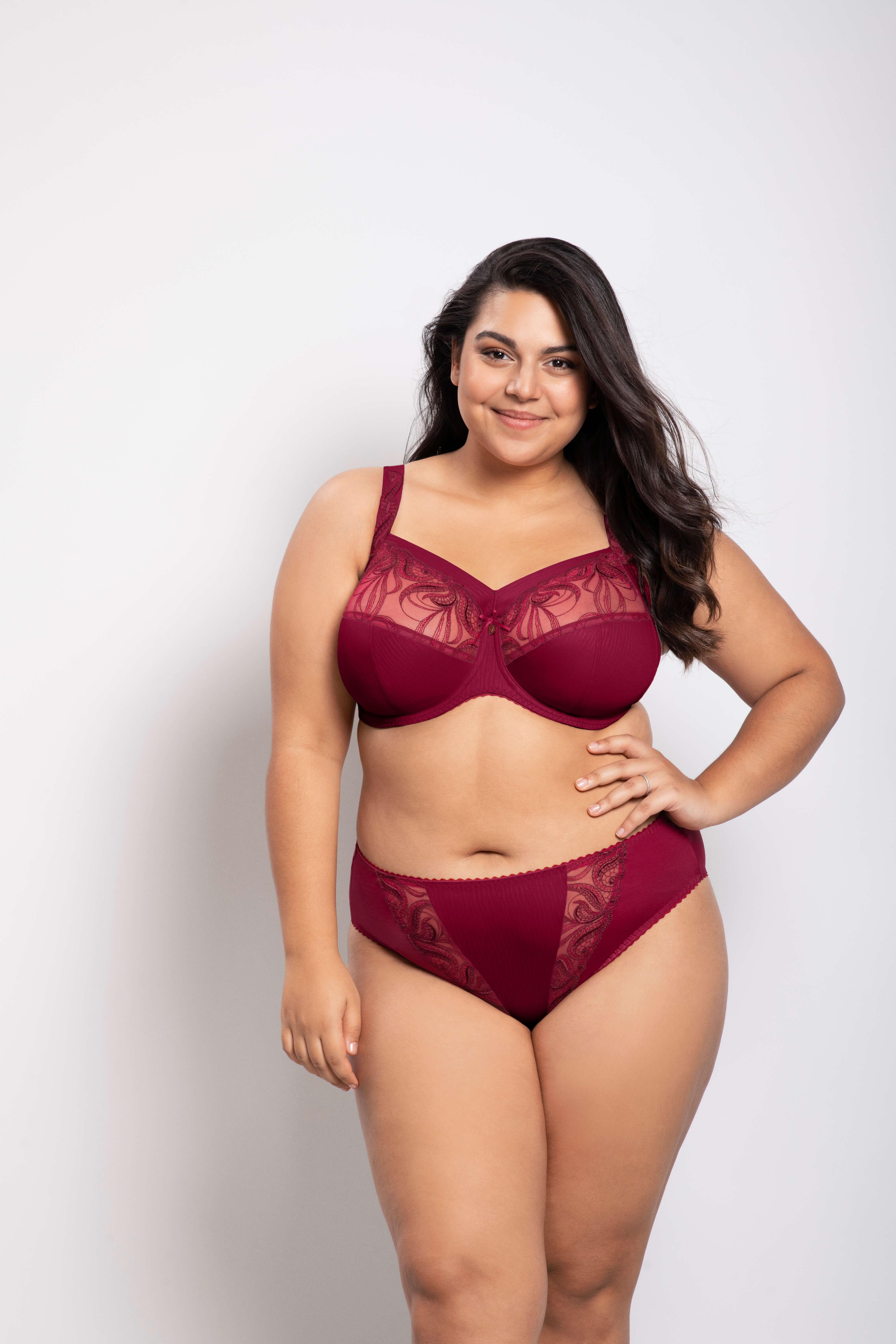 Plus Size Embroidered Shelf Bra, New by Intimate Attitudes