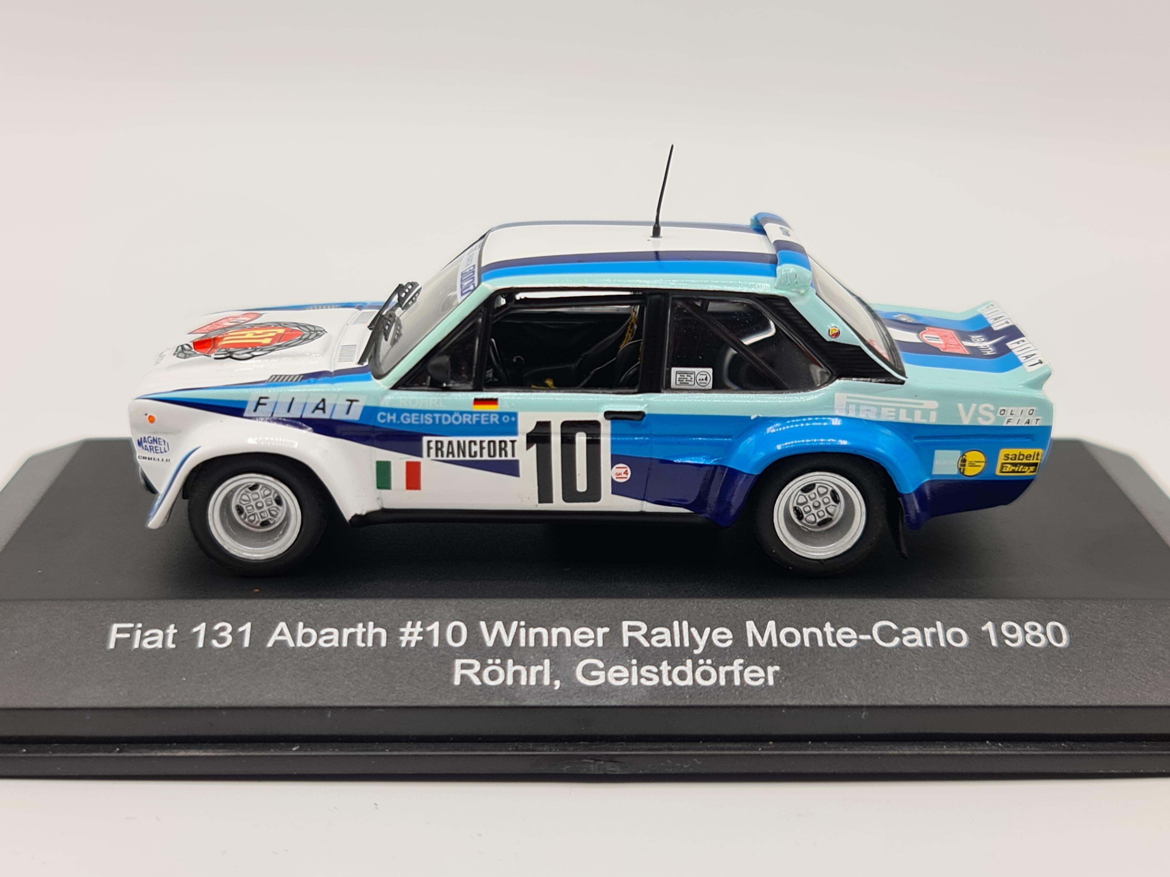 CMR 1/43 1980 Fiat 131 Abarth - Rallye Monte Carlo - Rohrl / Geistdorfer -  CMR