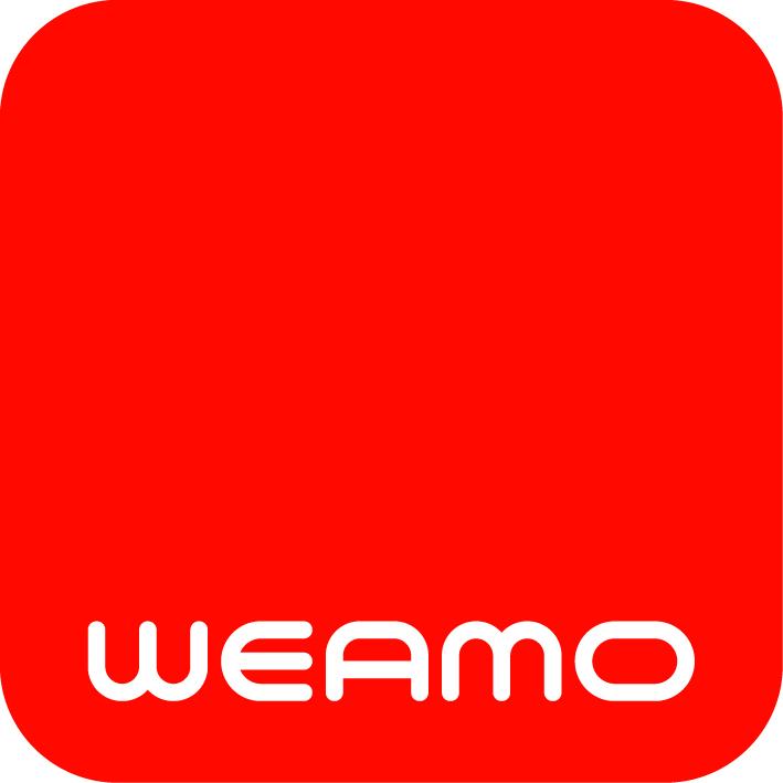 WEAMO Logo Red Square Background