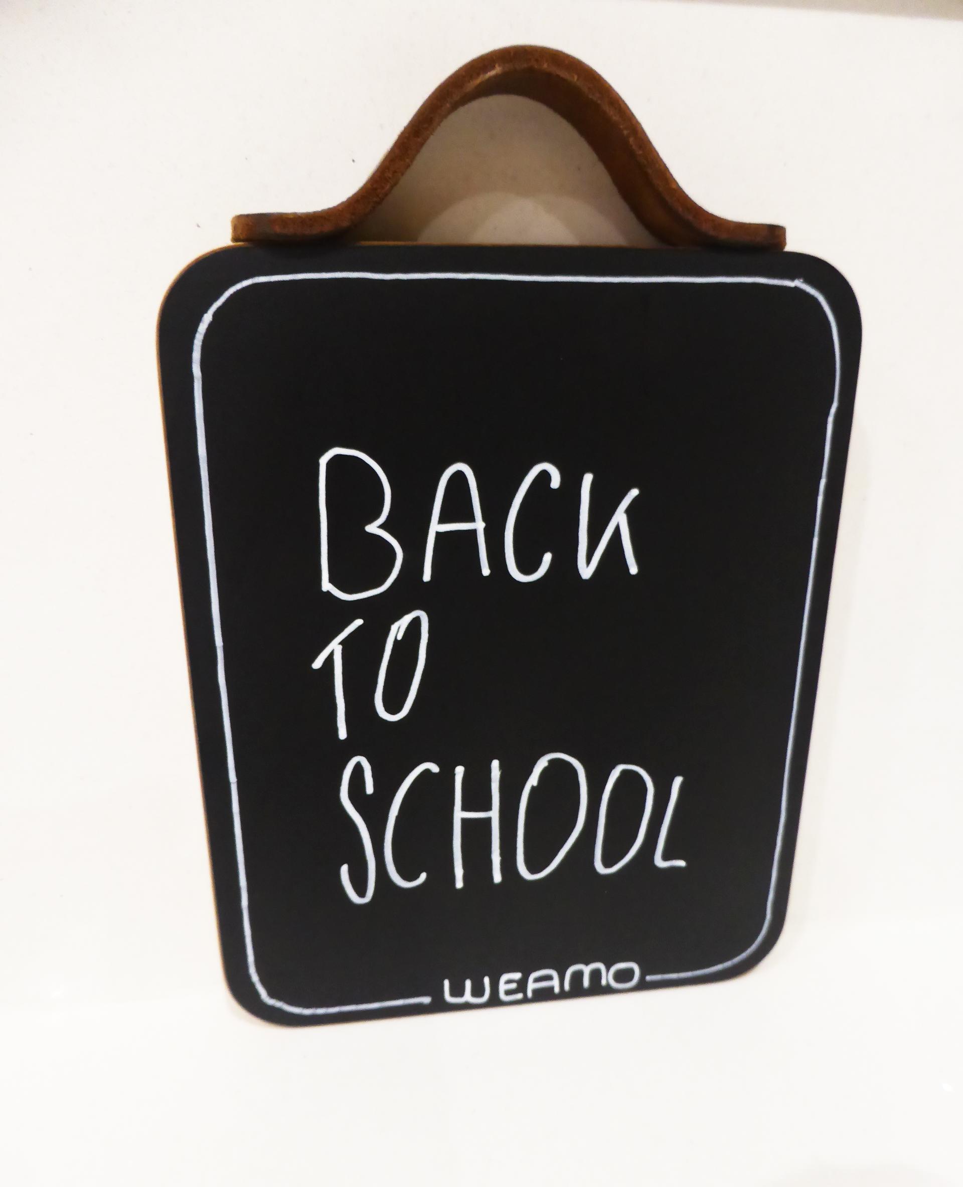 WEAMO Chalk Board - Back to School Front