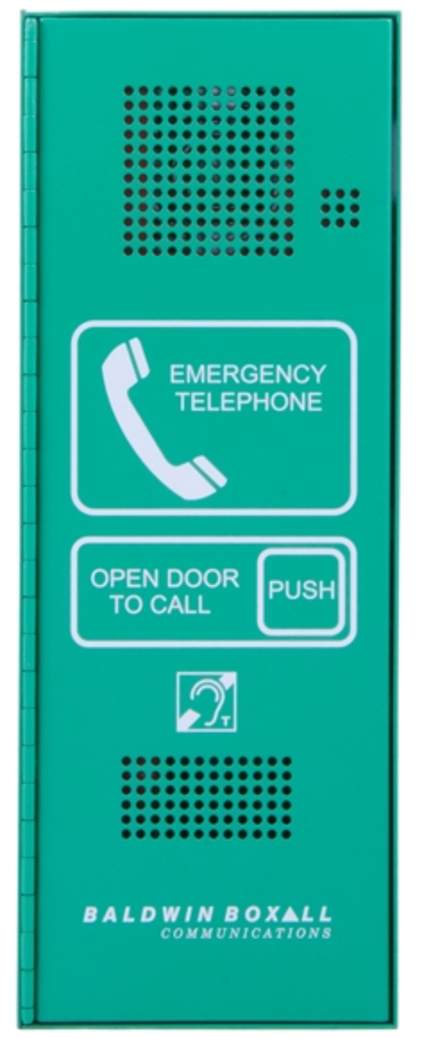 Baldwin Boxall OmniCare BVOCETB Type-A Steward Telephone Push Door Beacon Green