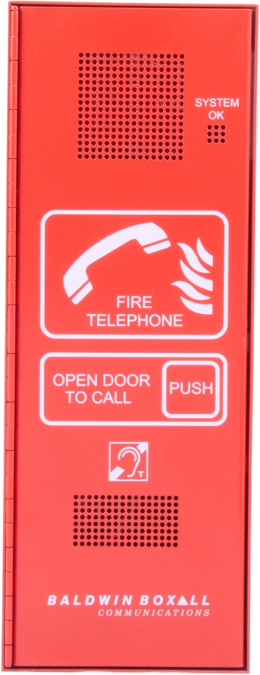 Baldwin Boxall OmniCare BVOCF Type-A Fire Telephone with Push Door Red
