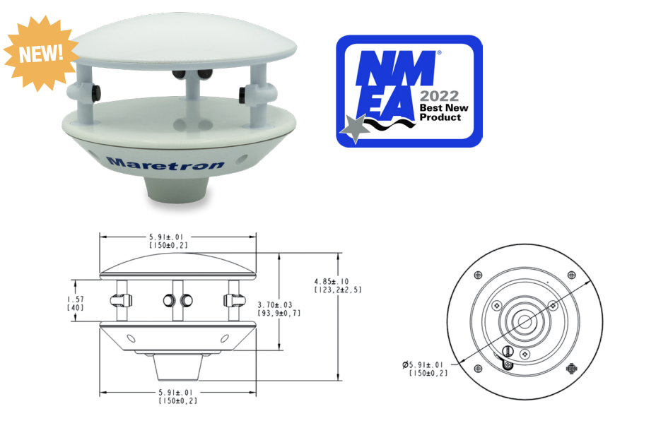 TESTED! NEW Maretron WSO200 Ultrasonic Wind and Weather Station