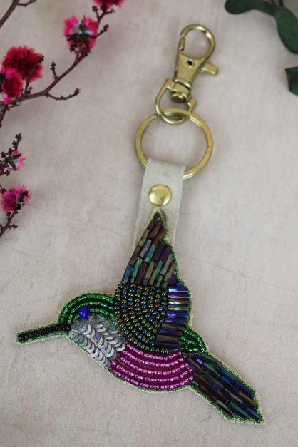 Hand beaded keyring