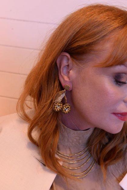 Beaded cherry new arrivals earrings