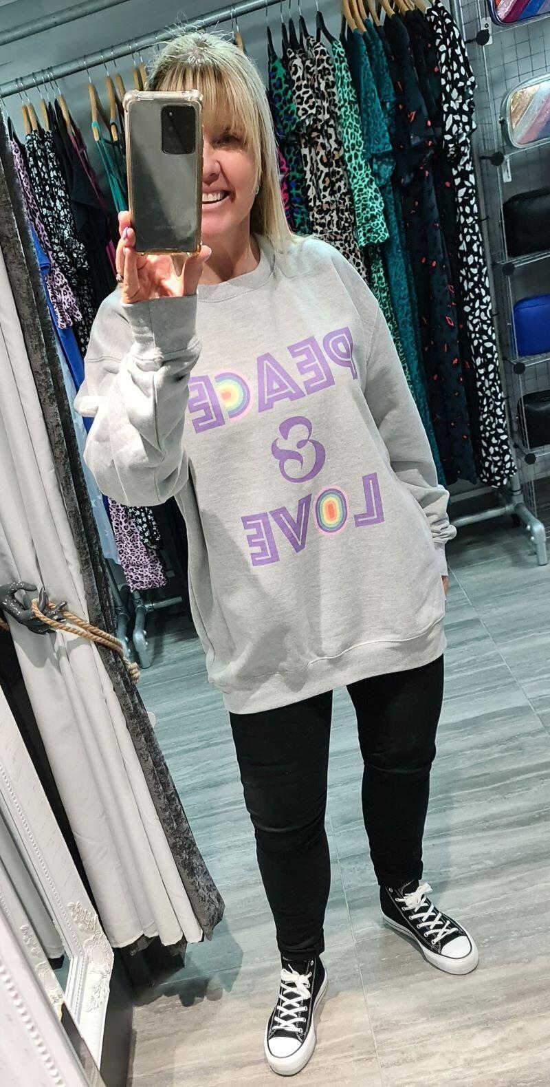 Peace + Love + Par Crewneck Sweatshirt