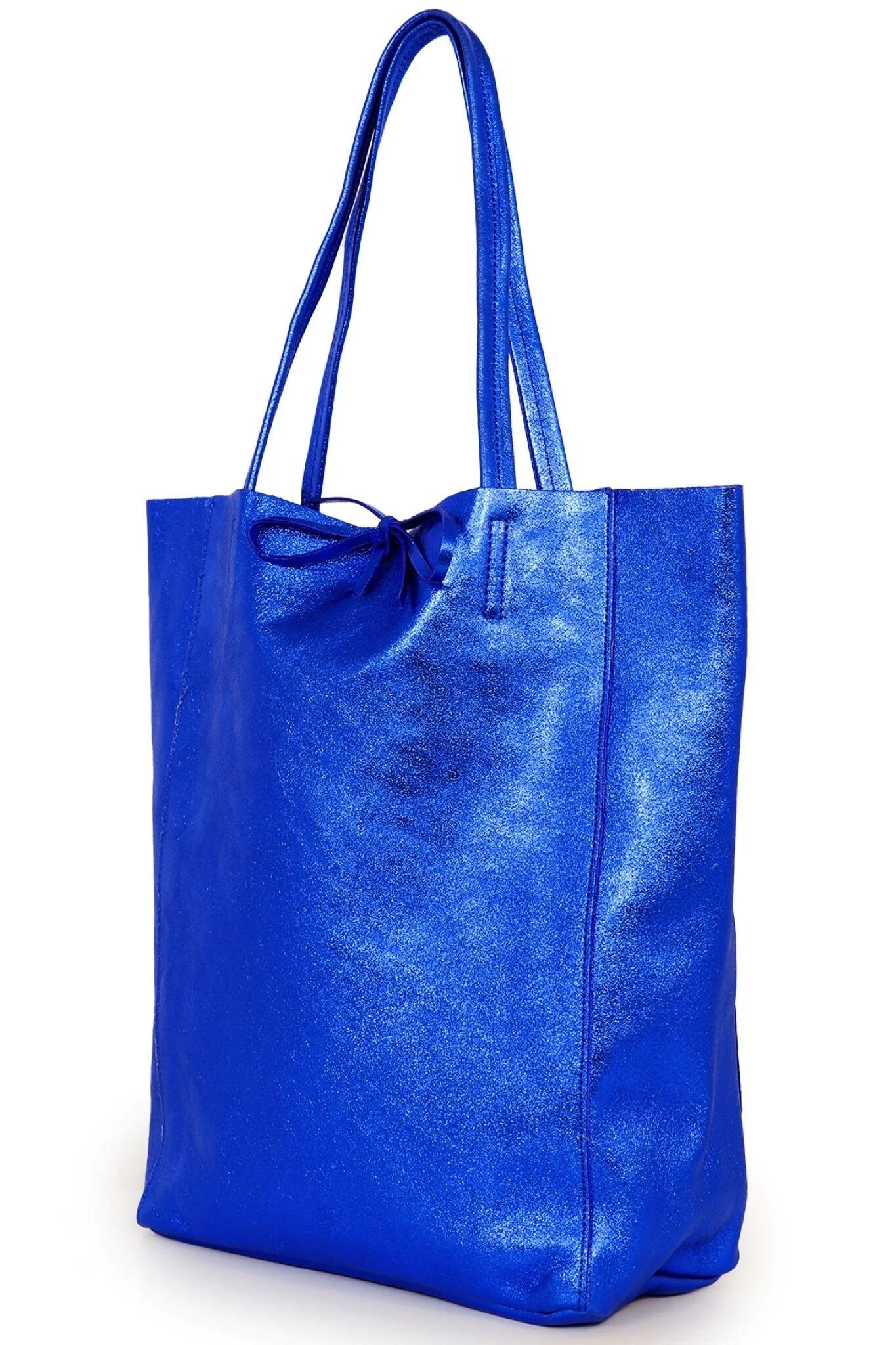 Metallic blue bag clearance