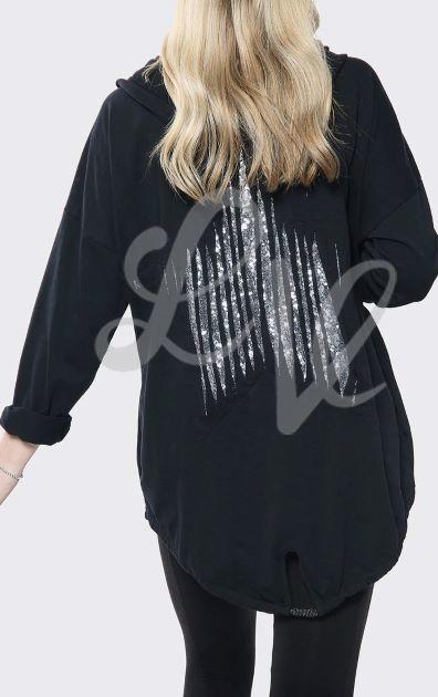 Sequin star hoodie