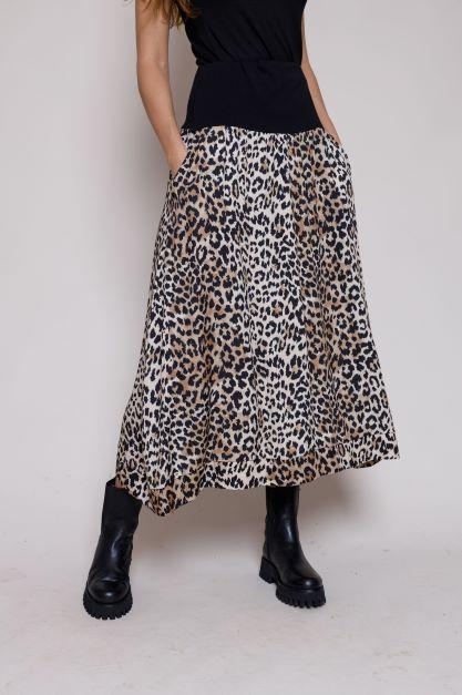 Leopard print hotsell maxi skirt 00