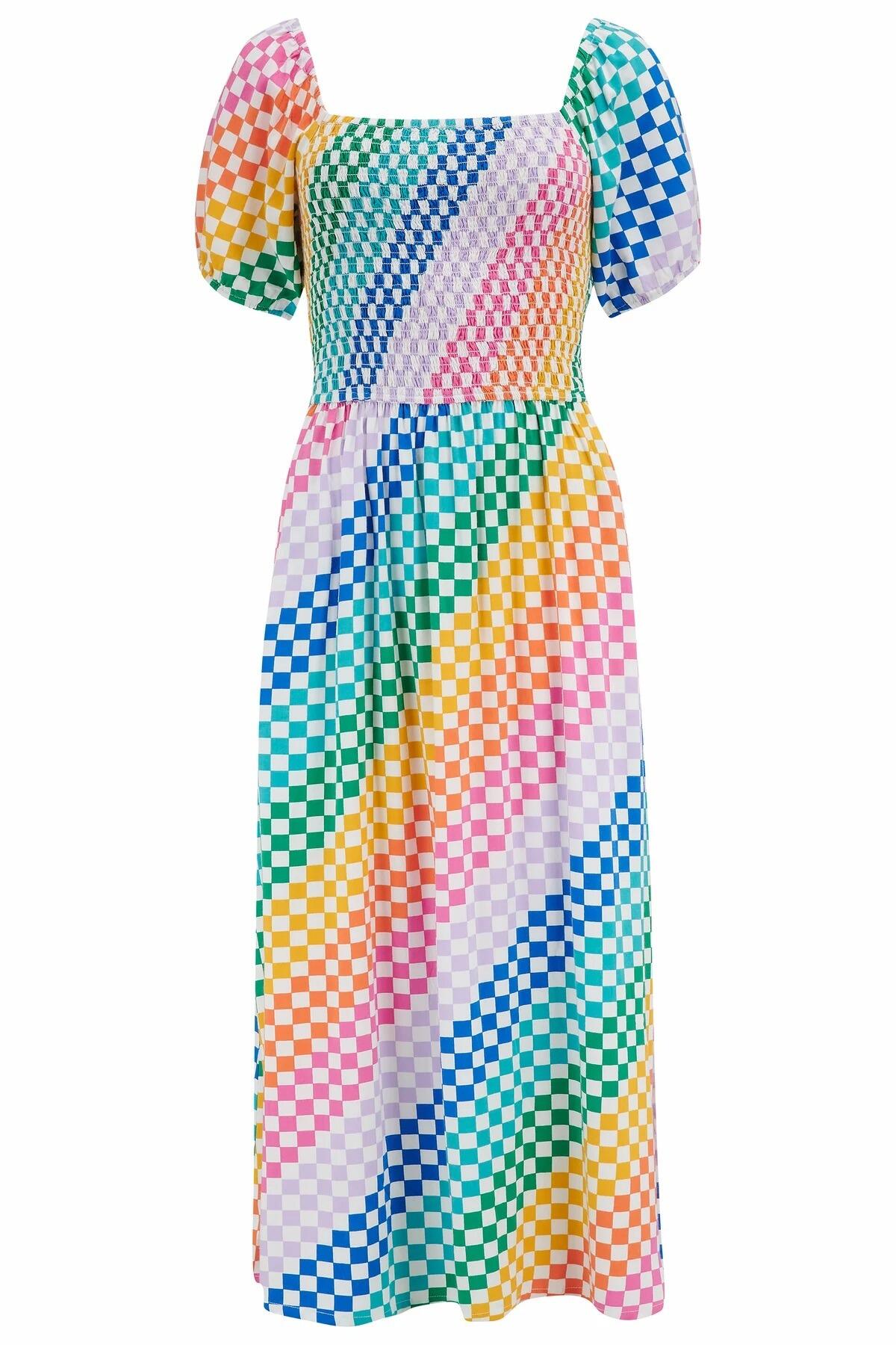 Jolene check dress