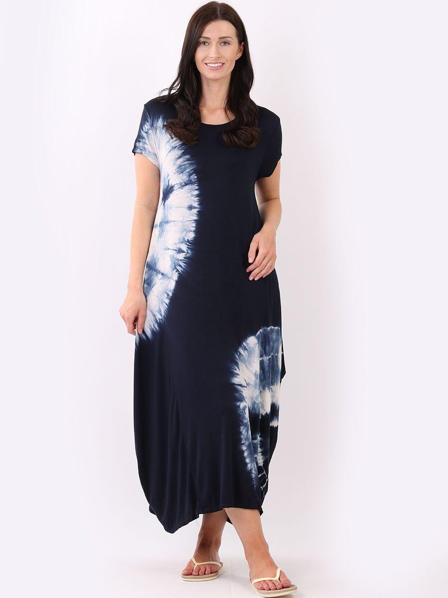Tie dye parachute dress