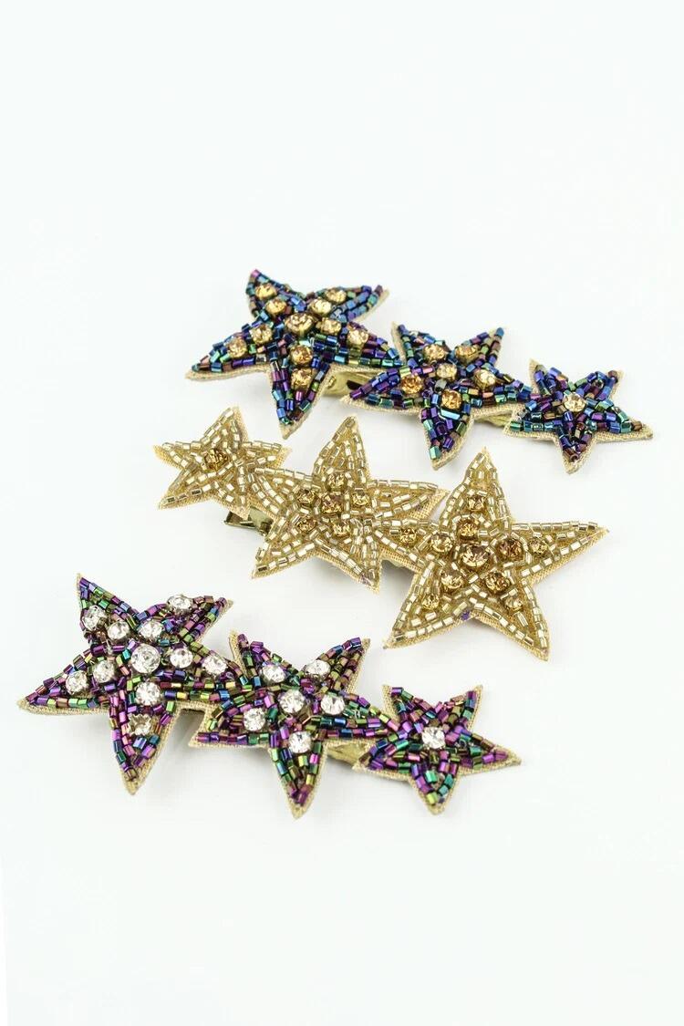 Star hair clips