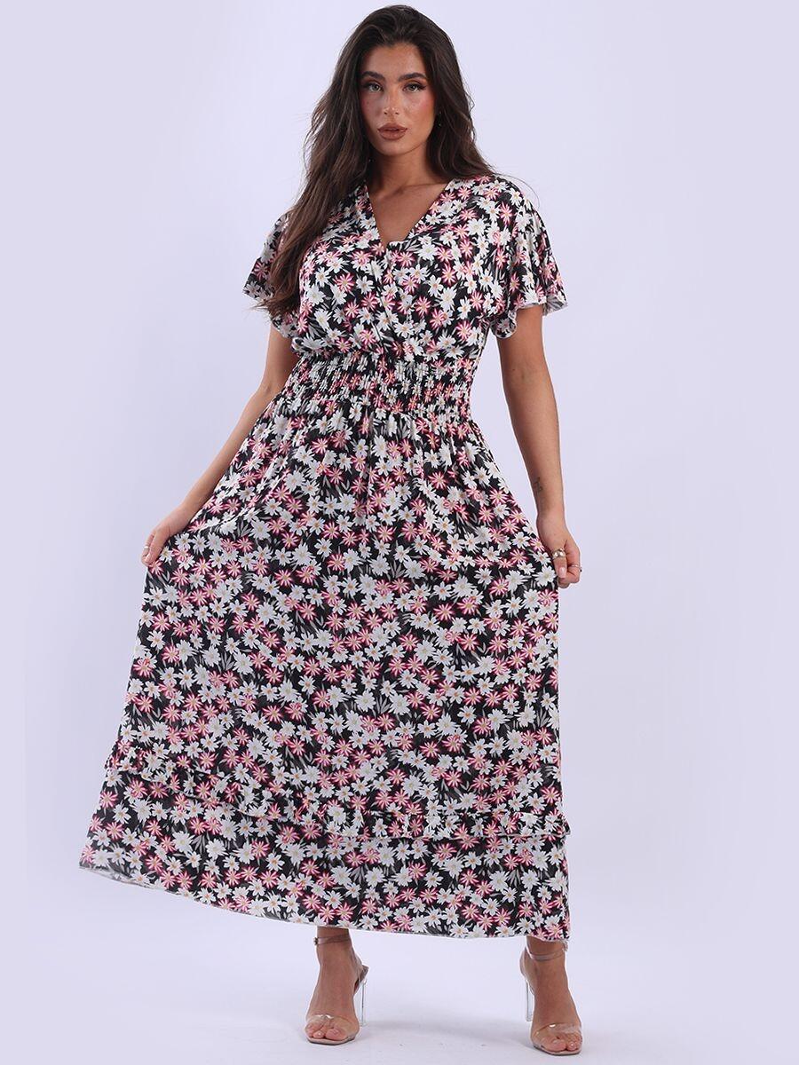 Floral wrap dress