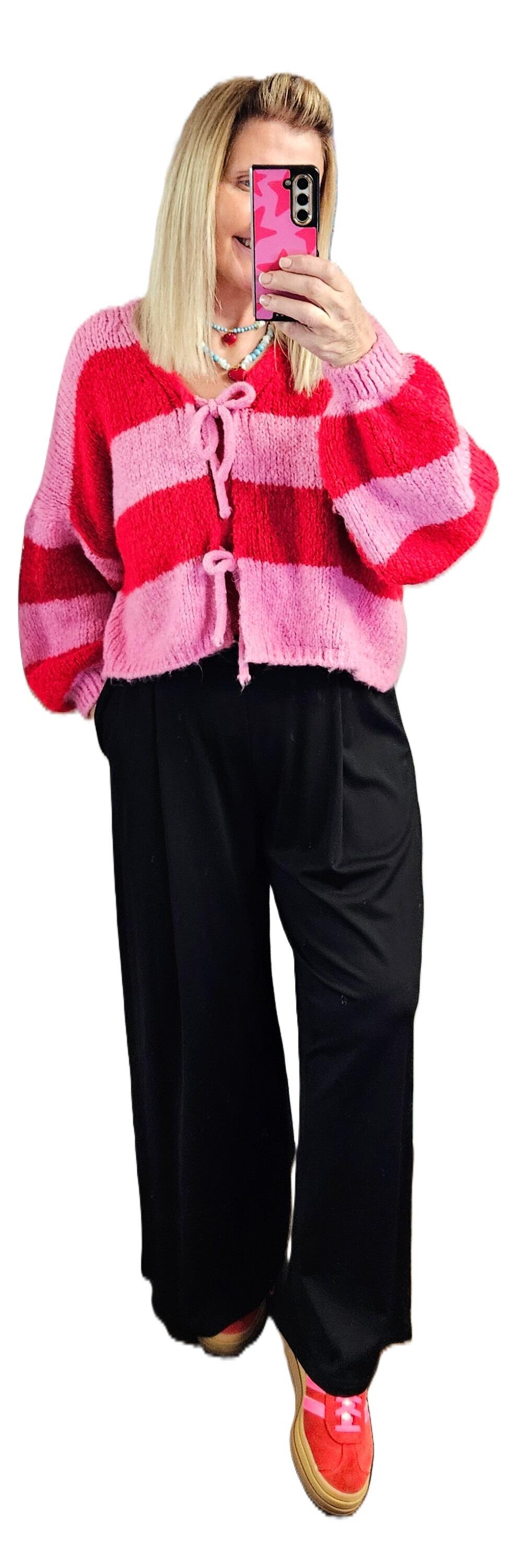 Wide-leg trousers in black main image 1