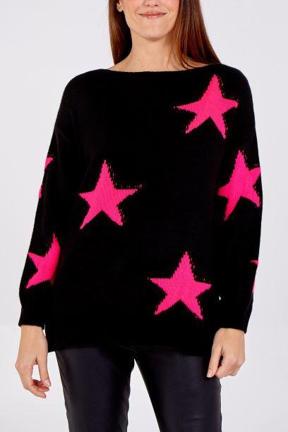 Black jumper outlet with stars