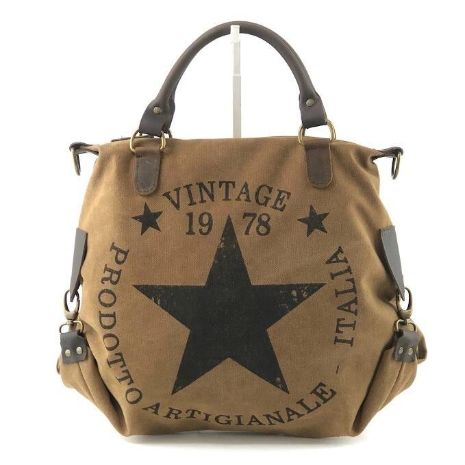 Vintage canvas tote bag