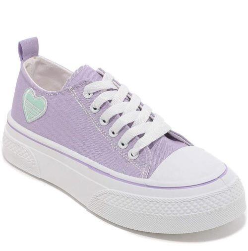 Lilac platform sneaker