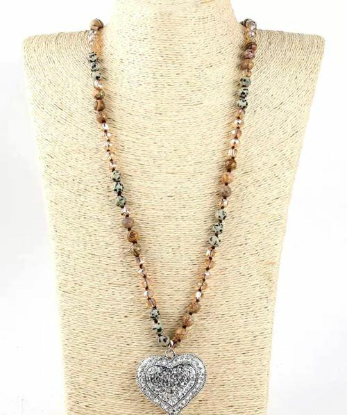 Big love stone necklace