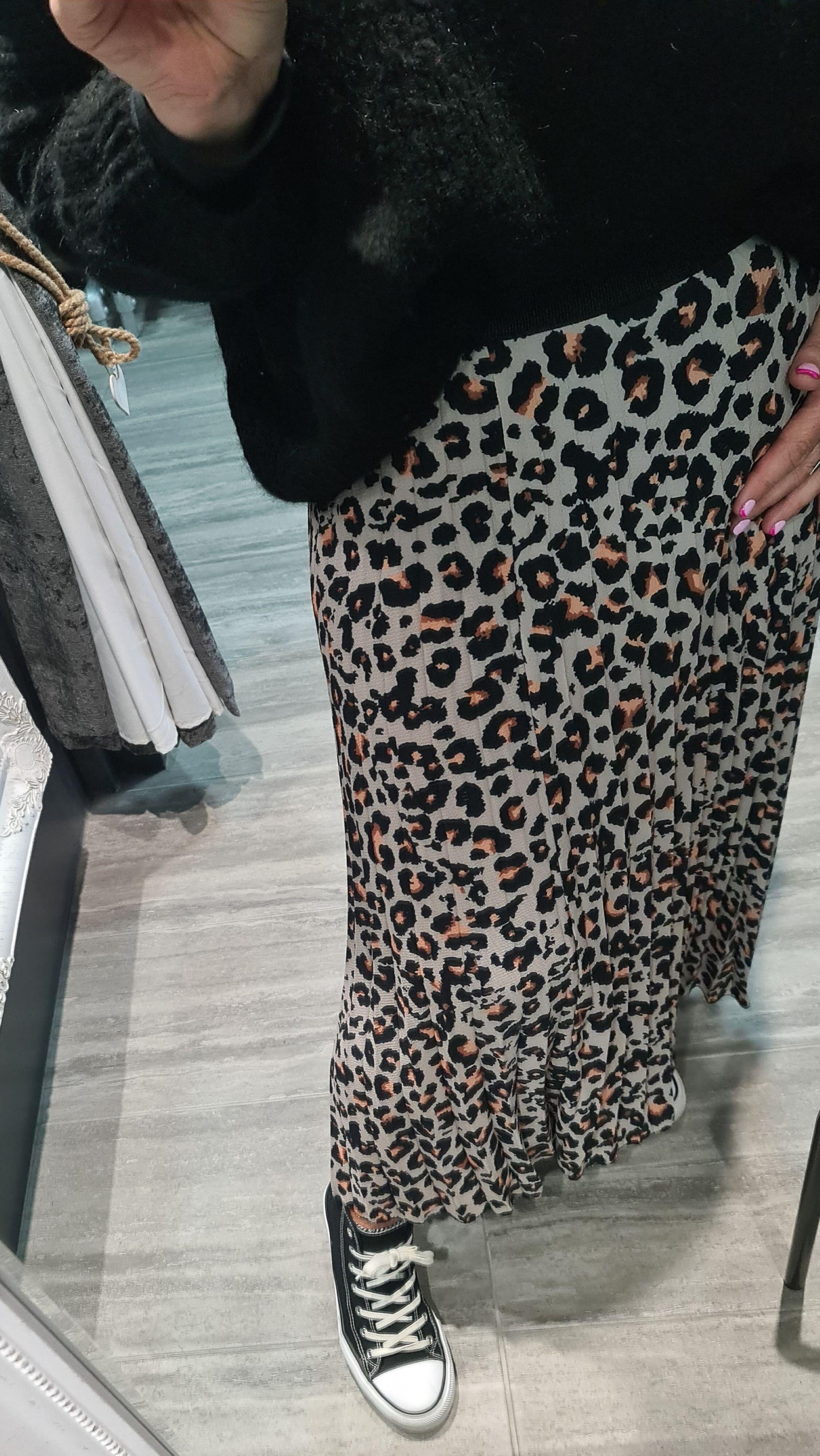 Leopard print hotsell long skirt uk