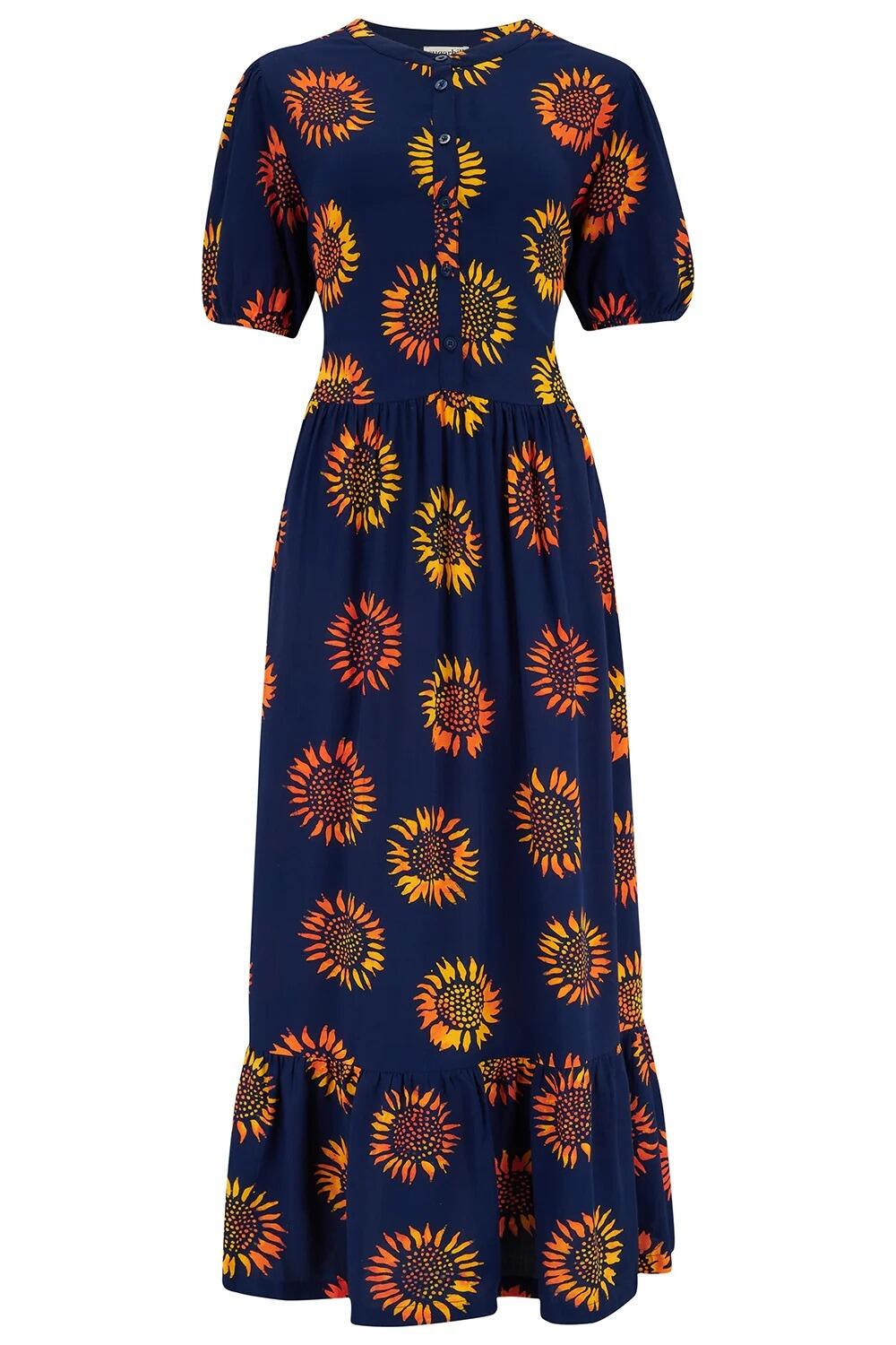 Maxi dress 2024 with sunflowers