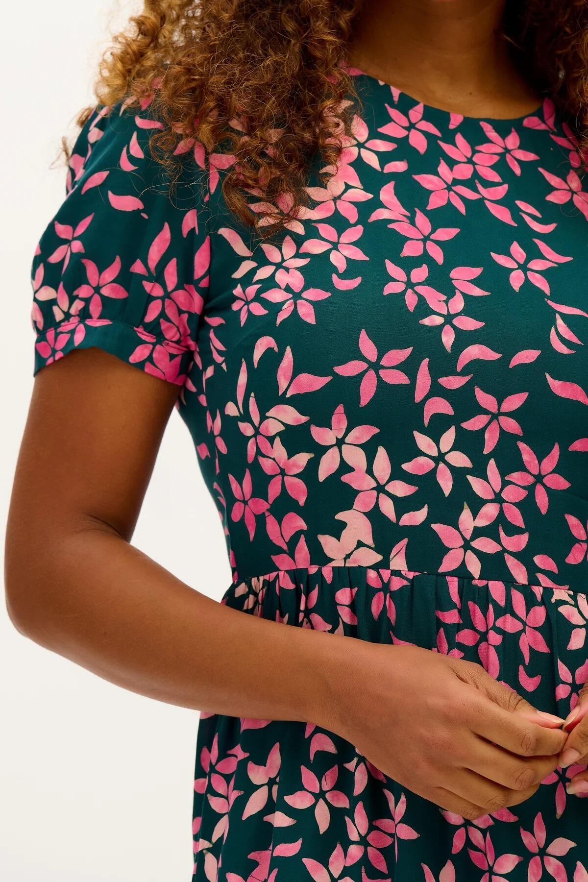 Portia Dress - Ivory floral main image 0