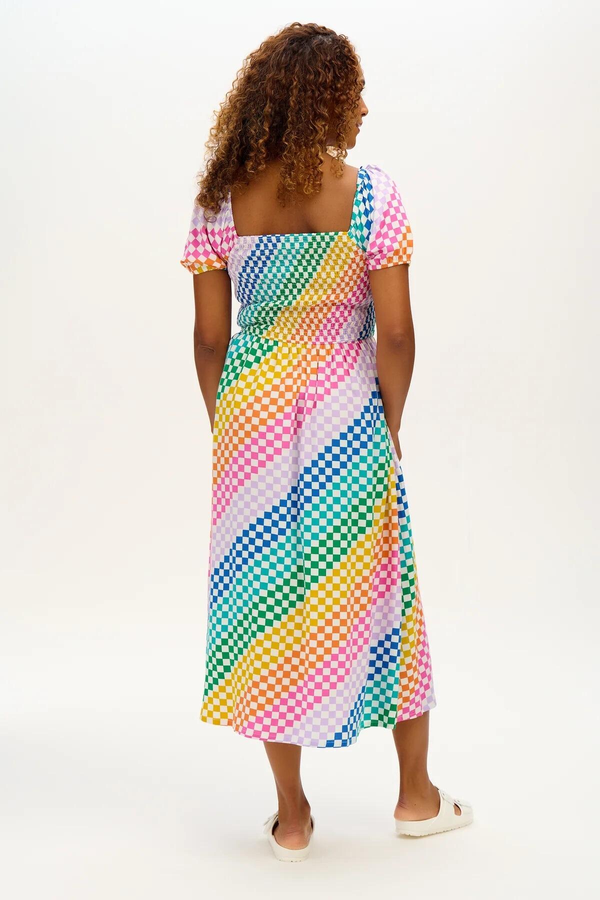 Jolene check dress