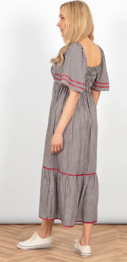 Ella Dress - Noir Gingham