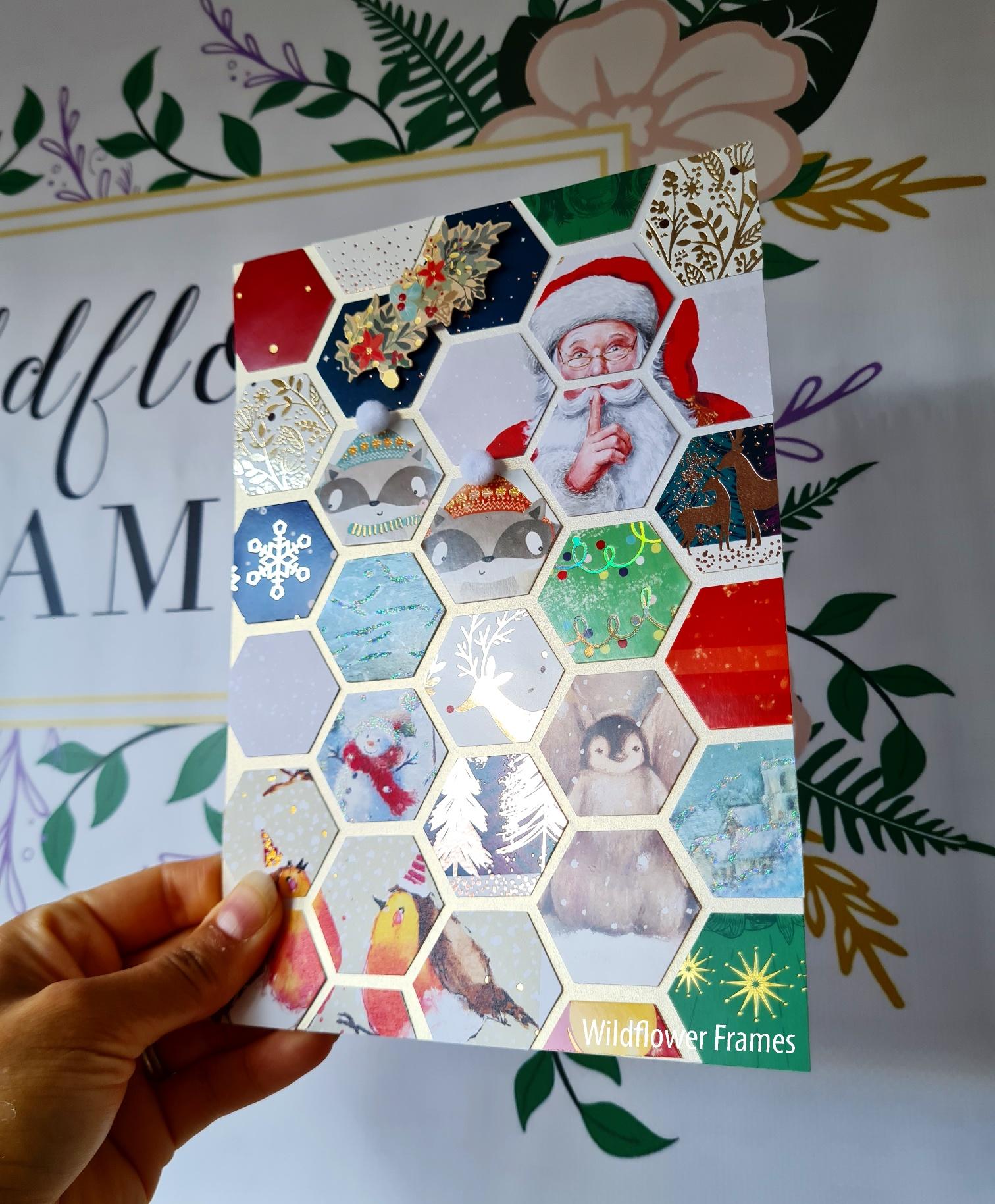 A5 Keepsake Card Collage made with Christmas Cards