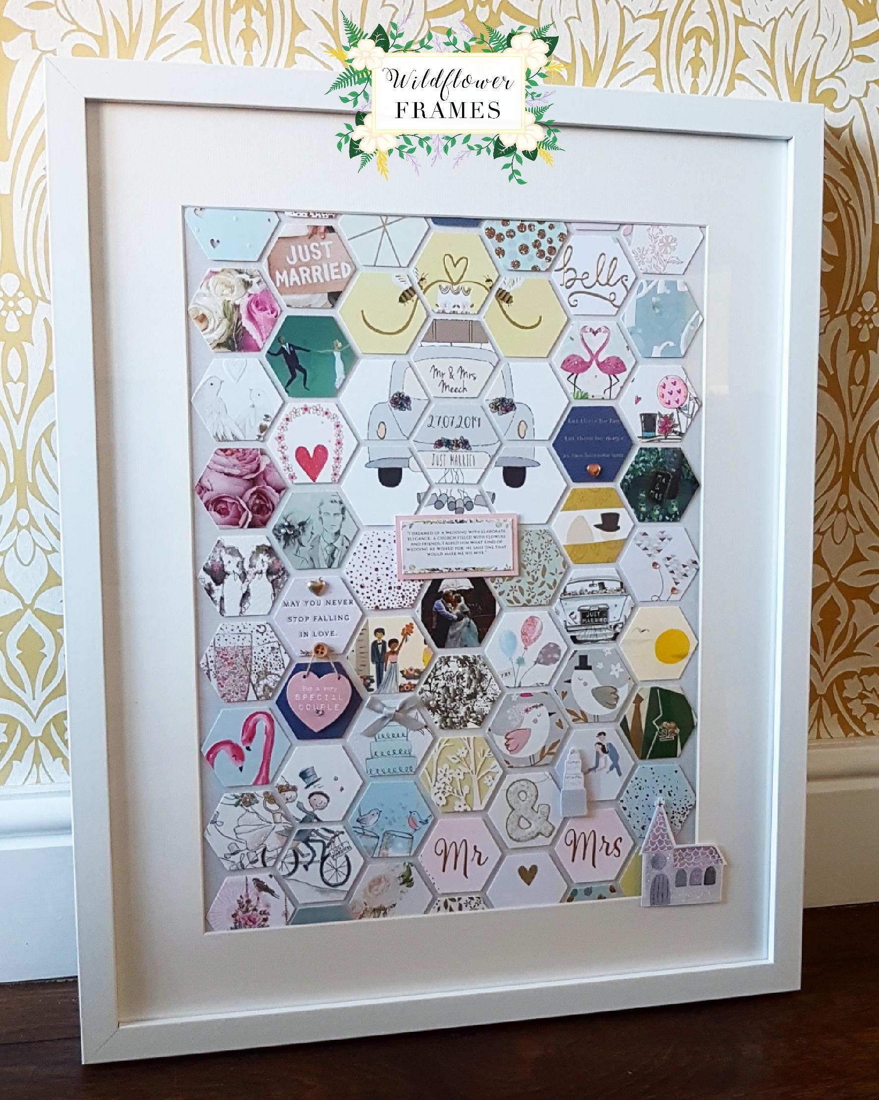 A3 Bespoke Commission Card Collage Wildflower Frames