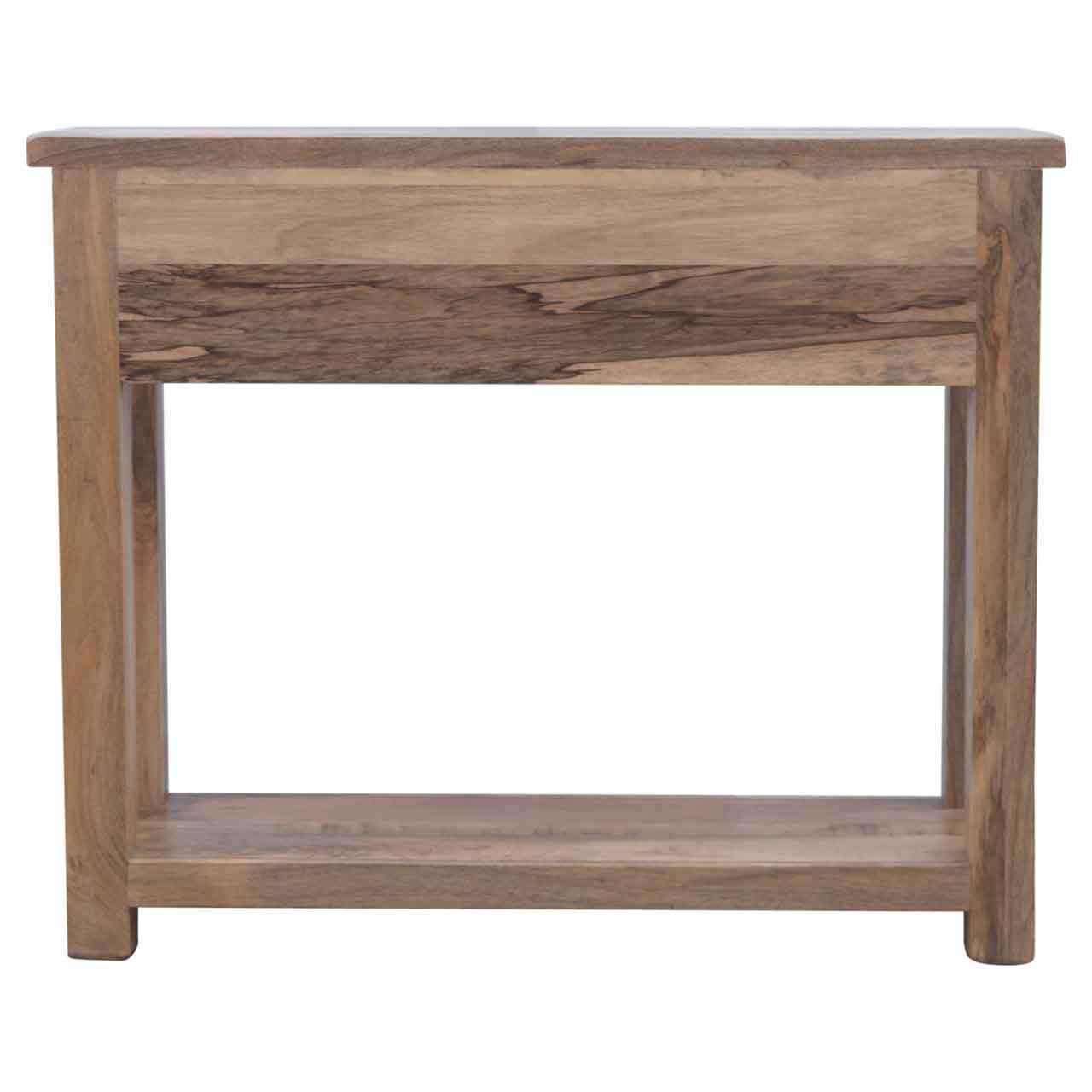 Solid Wood Hallway Console Table with Three Drawers