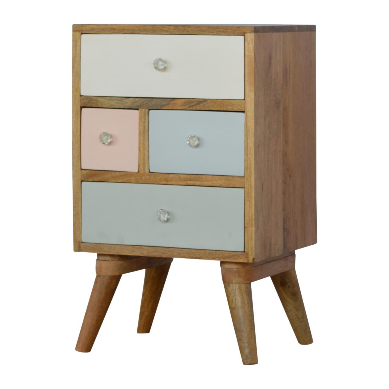 Multi Drawer Painted Bedside