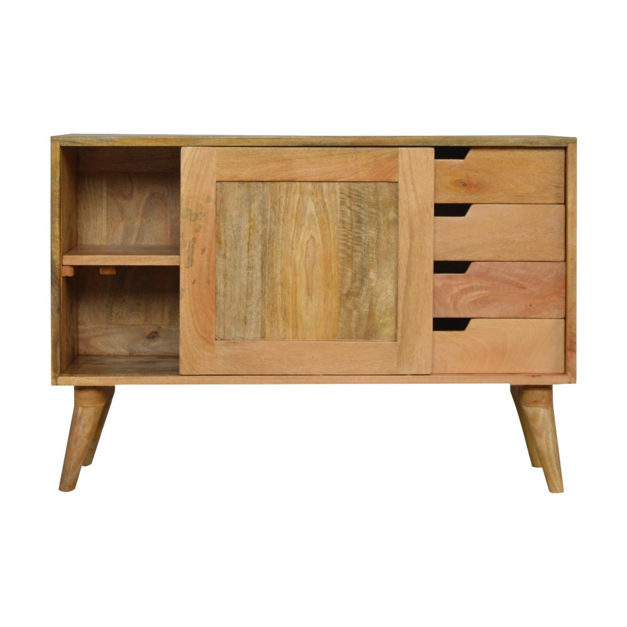 Sliding Cabinet with 4 Drawers