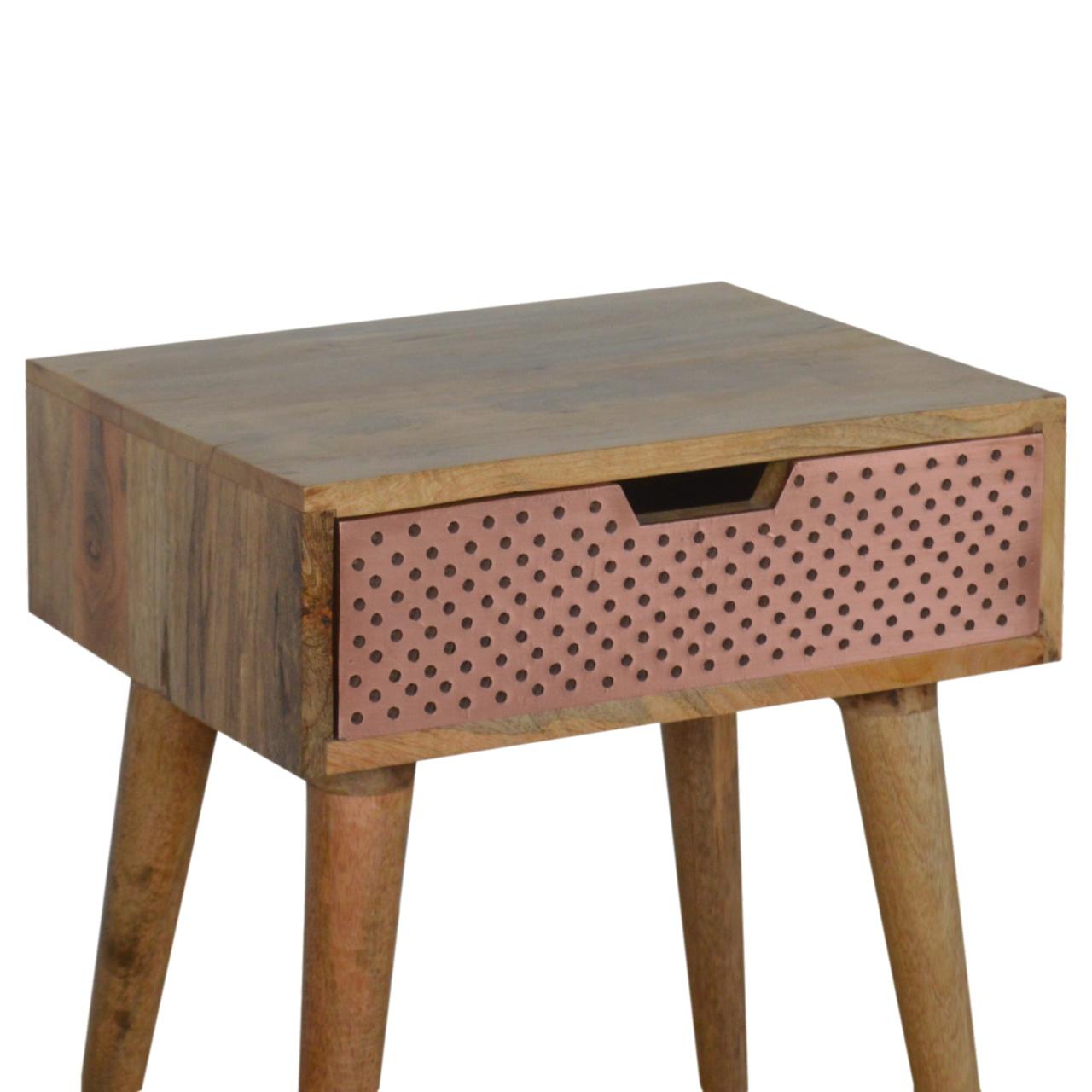 Perforated Copper Bedside