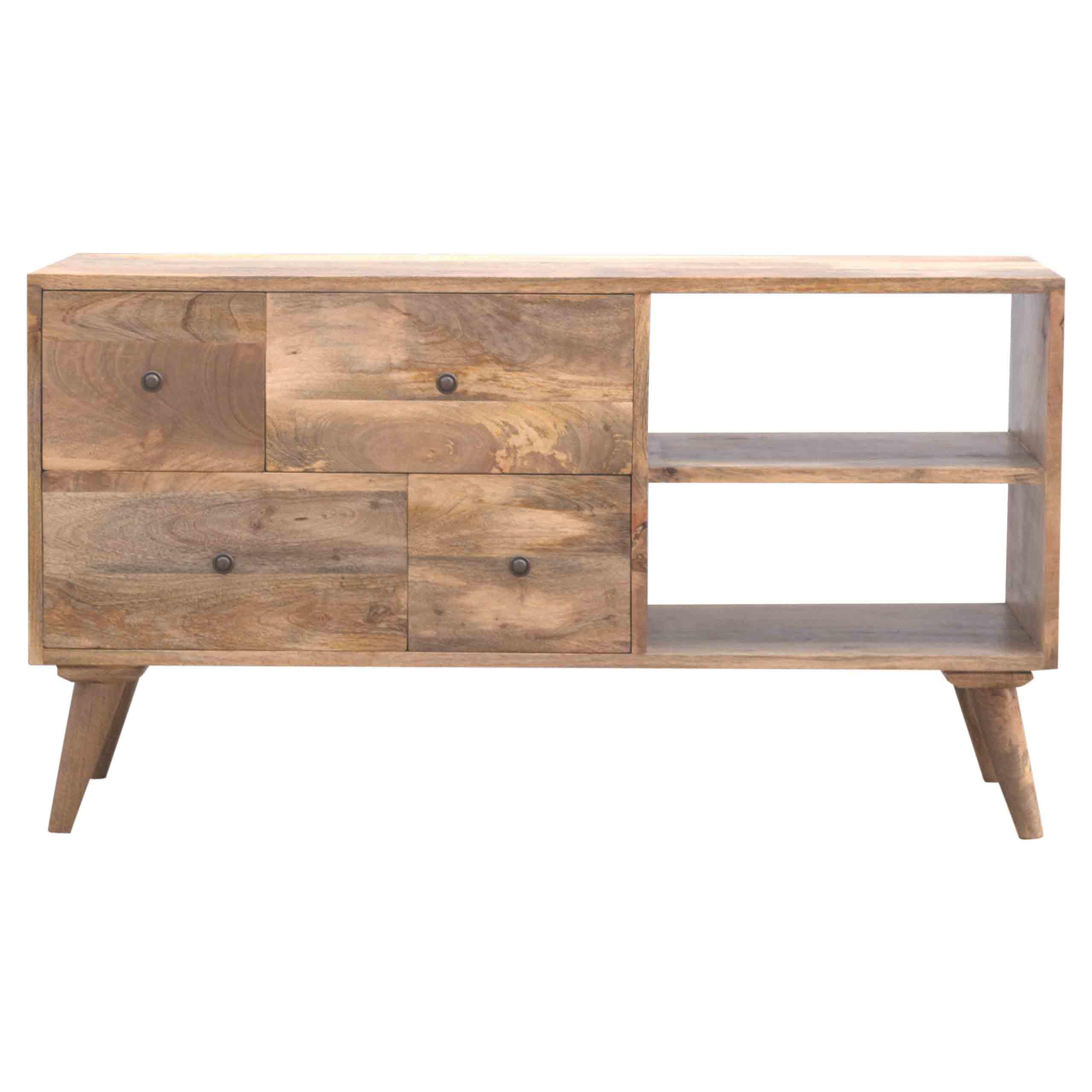 Nordic Style Tv Unit With 4 Drawers
