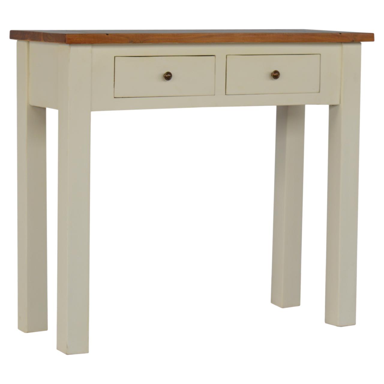 Country Two Tone Console Table