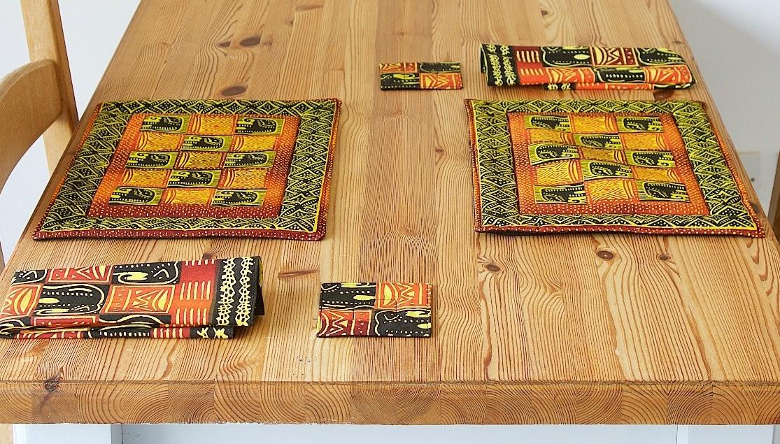 African Print Coasters, handmade in Zimbabwe