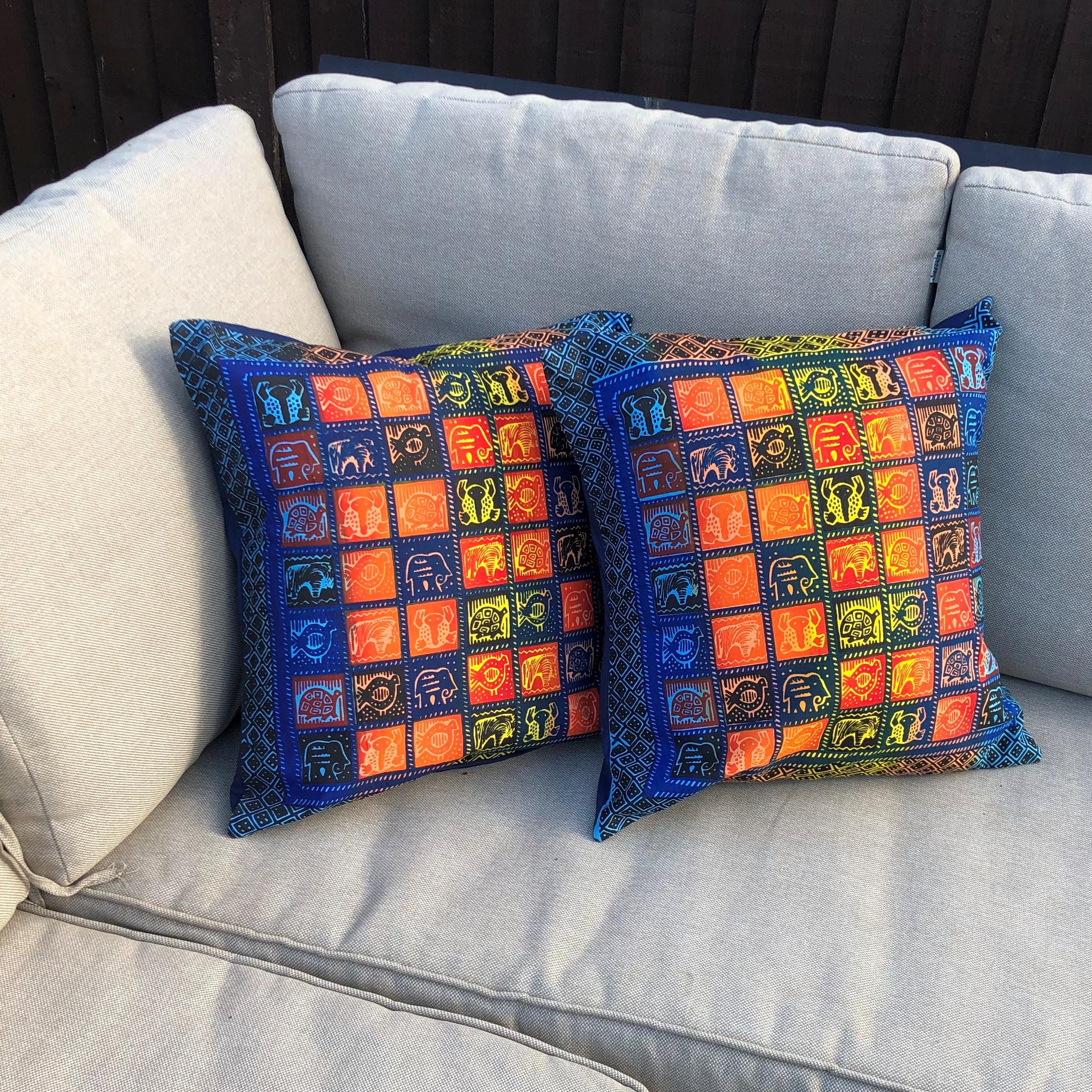 African Cushion Covers, handmade in Zimbabwe