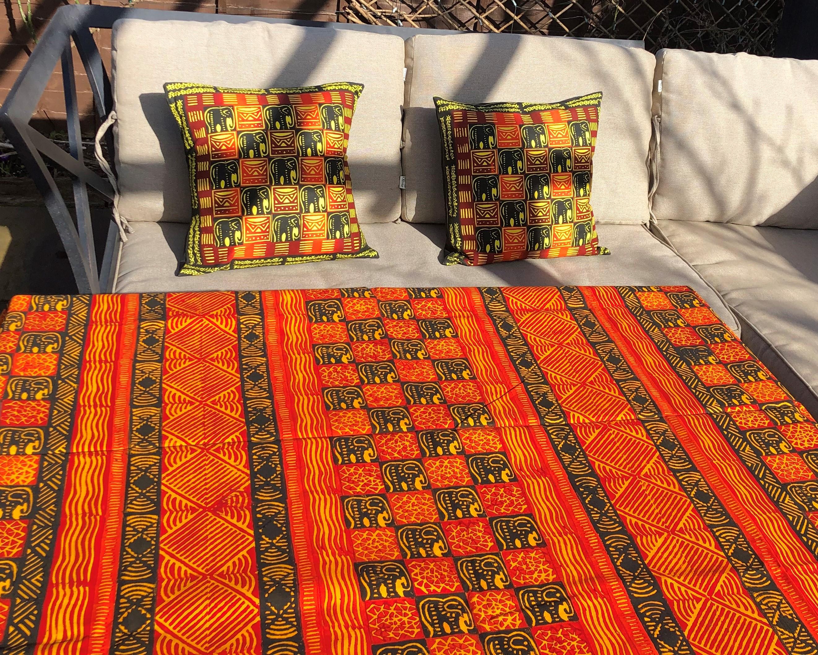 Orange Tablecloth And Cushions 3 