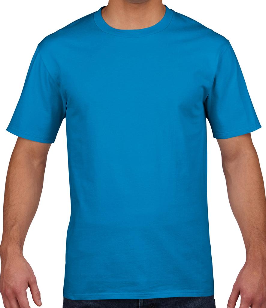 sapphire blue premium gildan tshirt