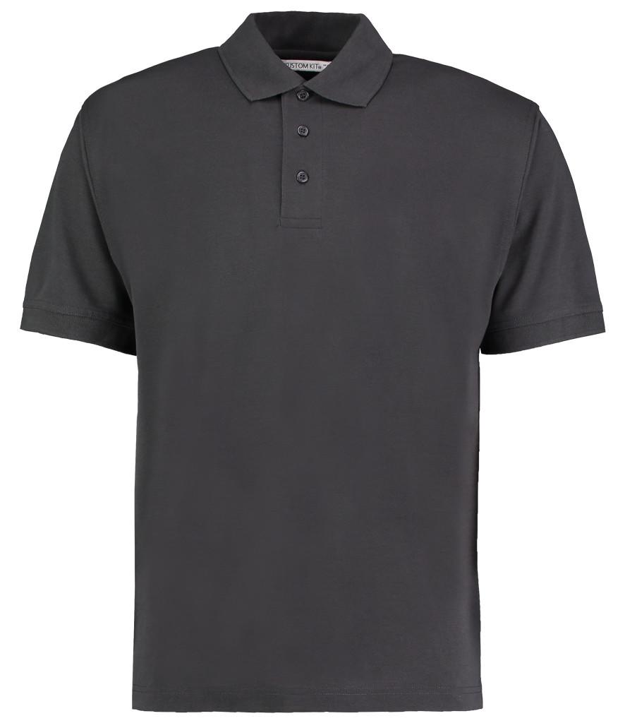 graphite grey kustom kit polo shirt