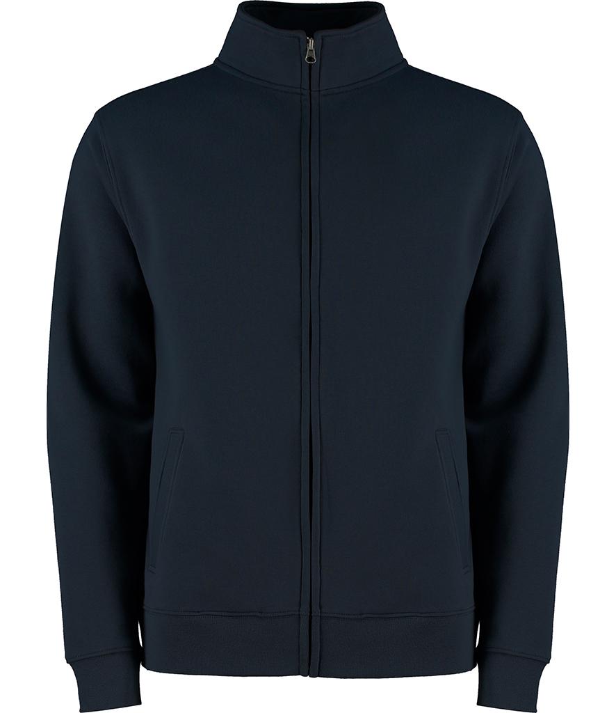 navy blue kustom kit zipped sweatshirt jacket
