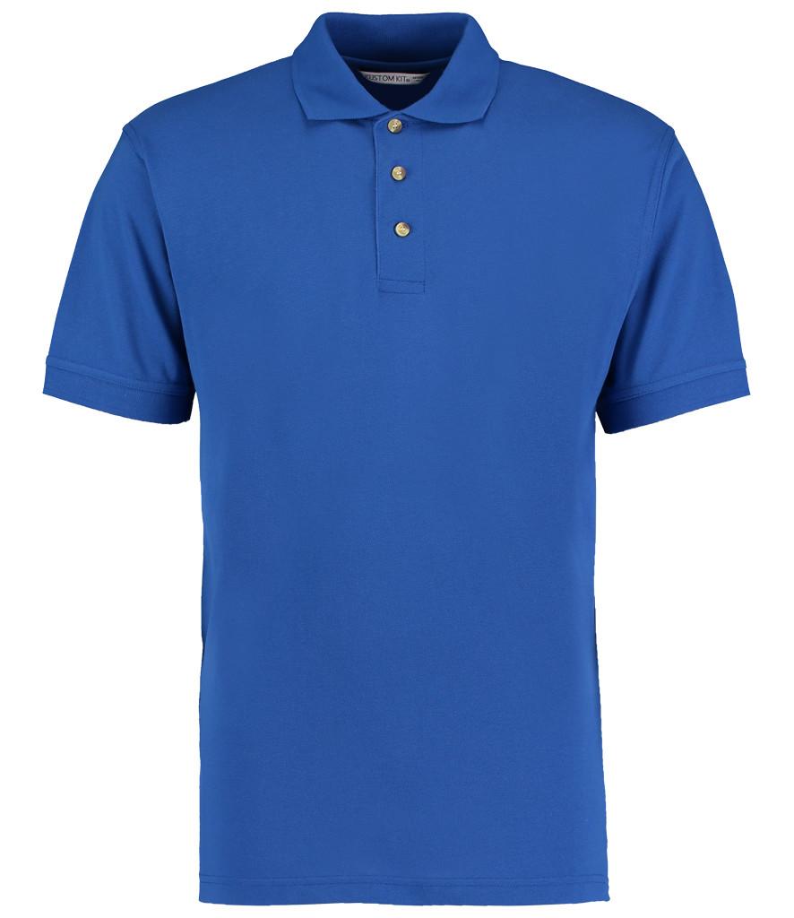 royal blue workwear pique polo shirt