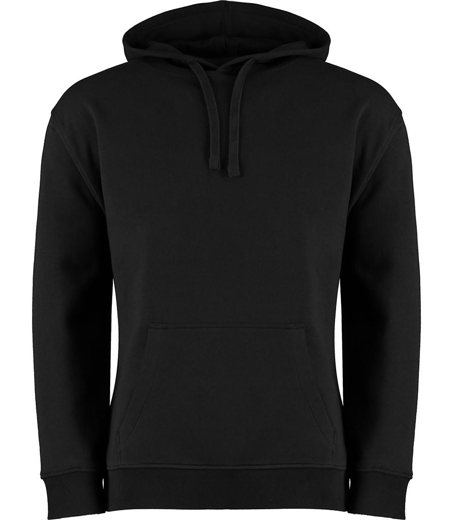 Kustom Kit Hooded Sweatshirt K333 black front view