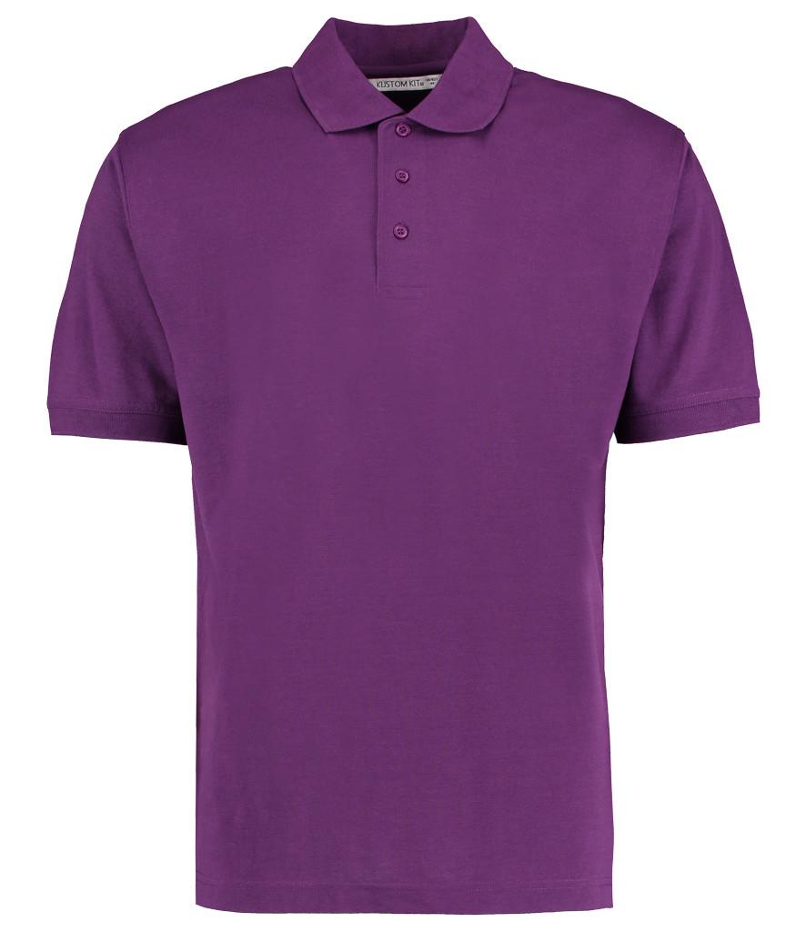 dark purple kustom kit polo shirt