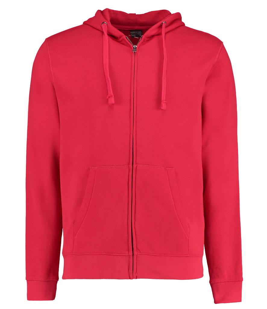 red k303 kustom kit zipped hoodie