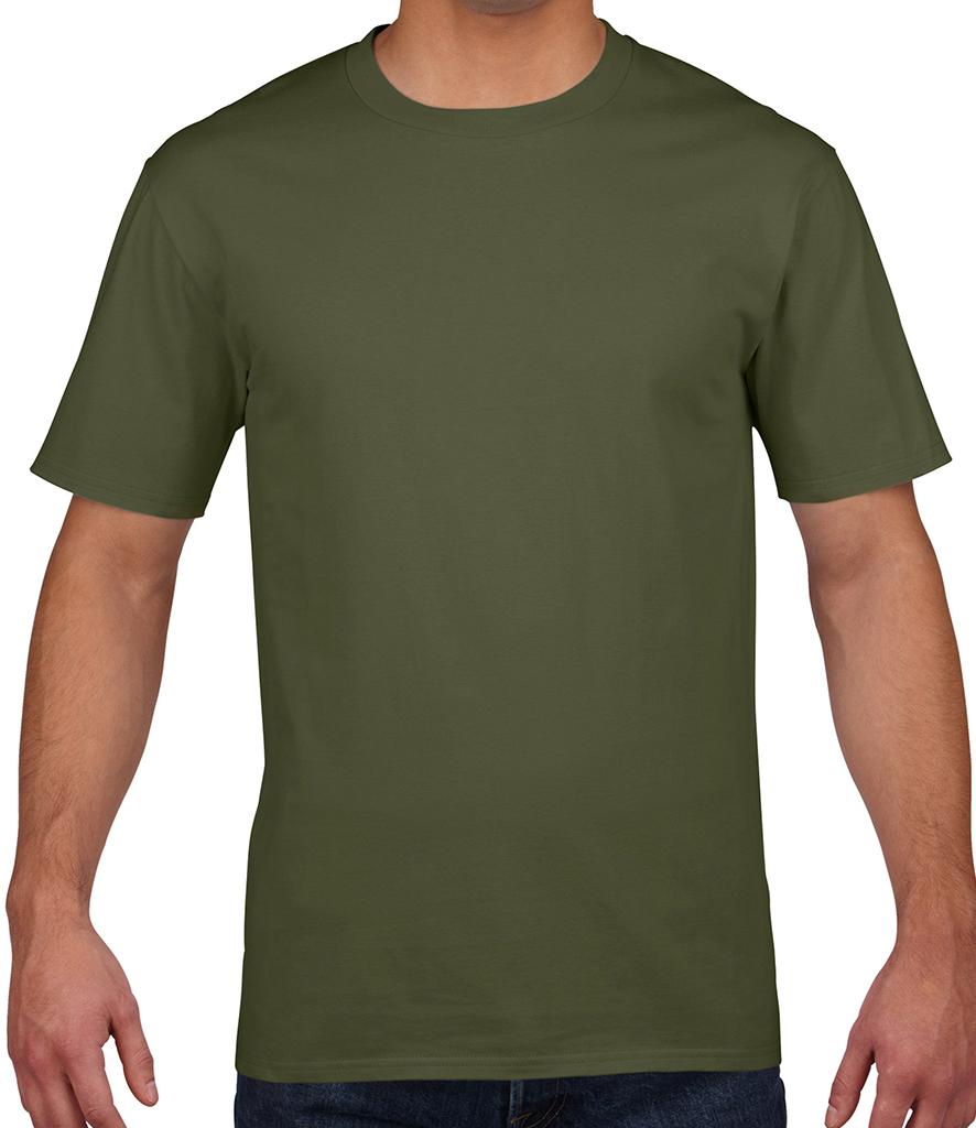 military green premium gildan tshirt