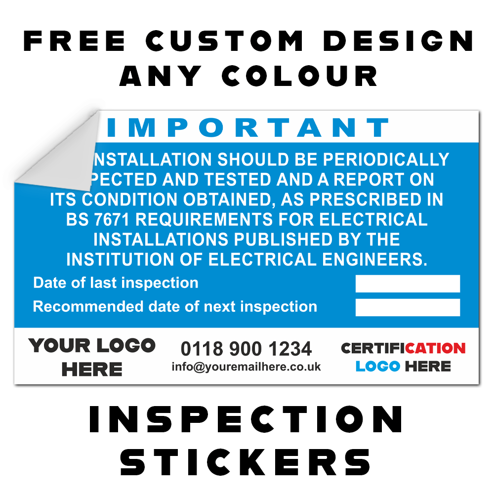 free custom design electrical stickers