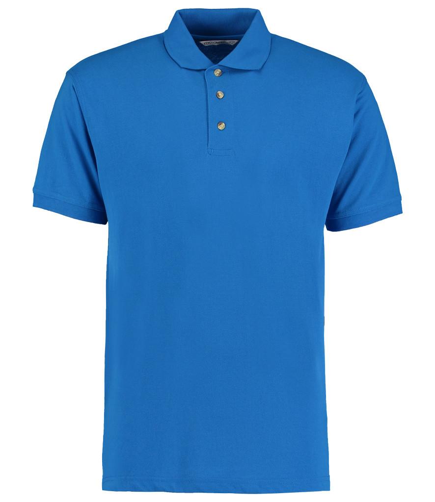 electric blue workwear pique polo shirt