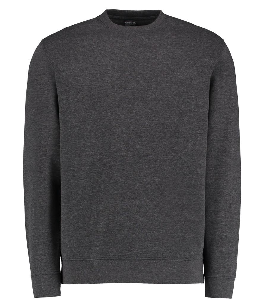 dark grey marl klassic sweatshirt front