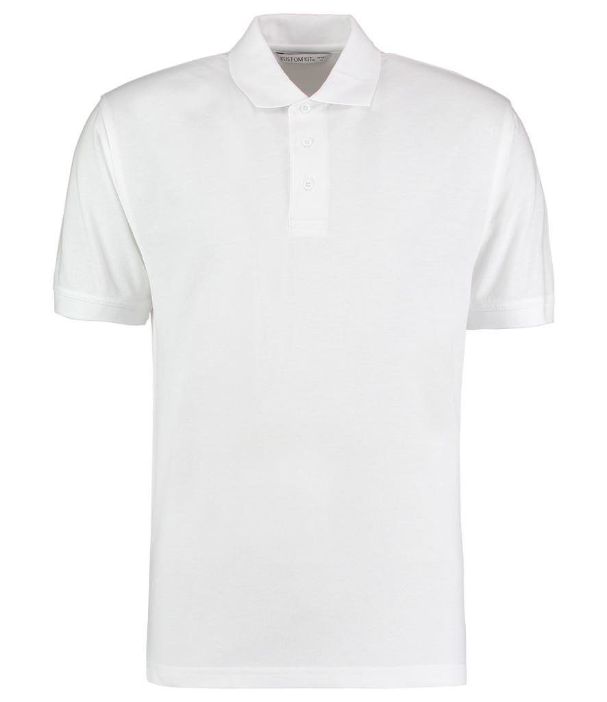 white kustom kit polo shirt